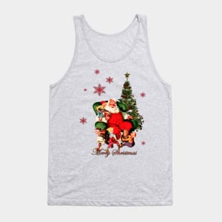 Santas claus wish you a Merry Christmas Tank Top
